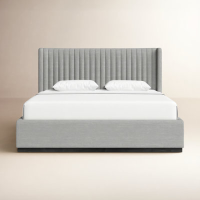 Chamblis Upholstered Wingback Bed