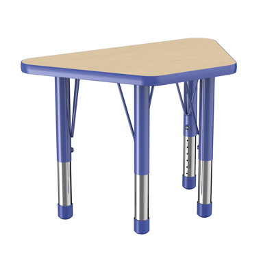 Trapezoid T-Mold Adjustable Height Activity Table -  Factory Direct Partners, 10065-MPBL