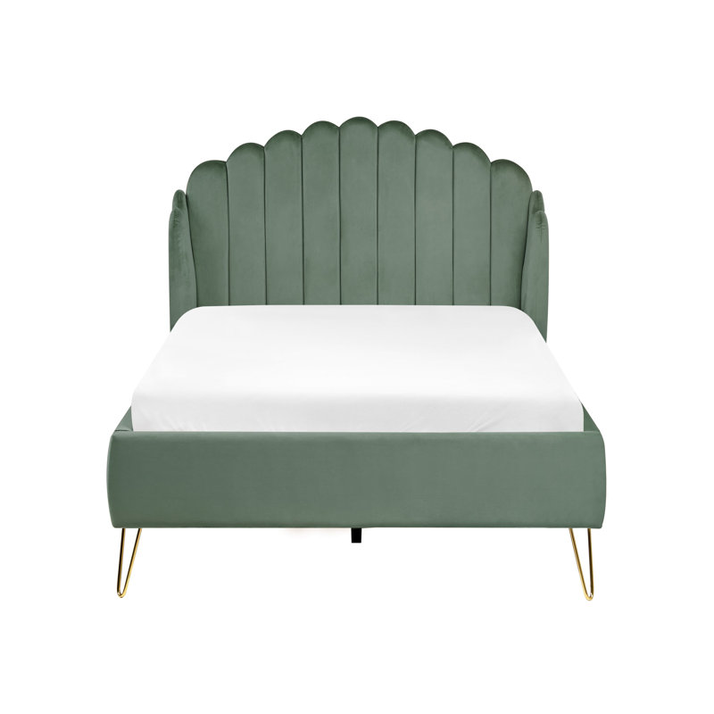 Ambillou Upholstered Bed, Green