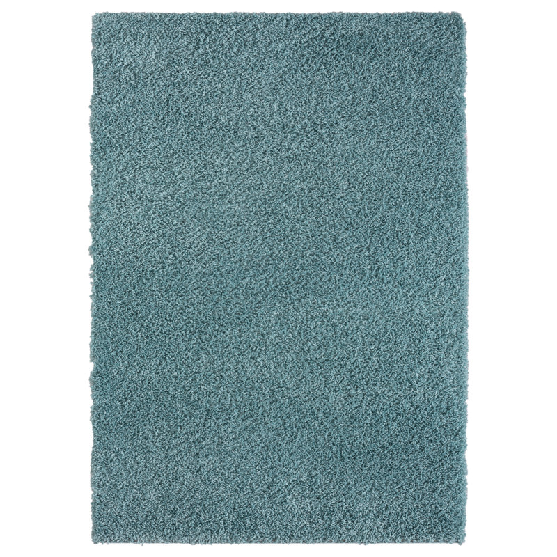 Shaggy Lush light blue Rug, Rectangle 160 x 230cm