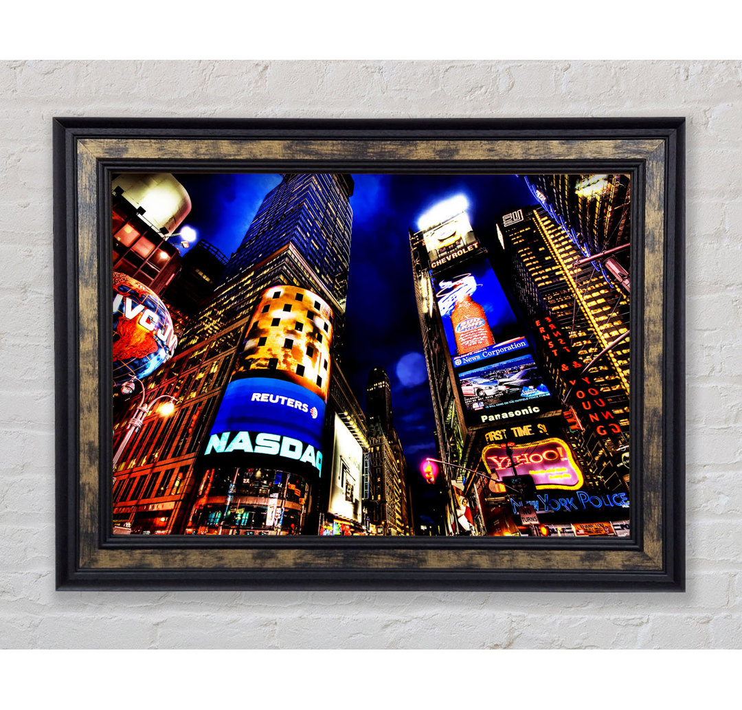 NYC Times Square Lights - Einzelne Bilderrahmen Kunstdrucke