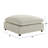 Cassandra Beige Fabric 40 In. Square Ottoman