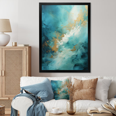 «Jaidi Turquoise Tranquility II», reproduction sur toile