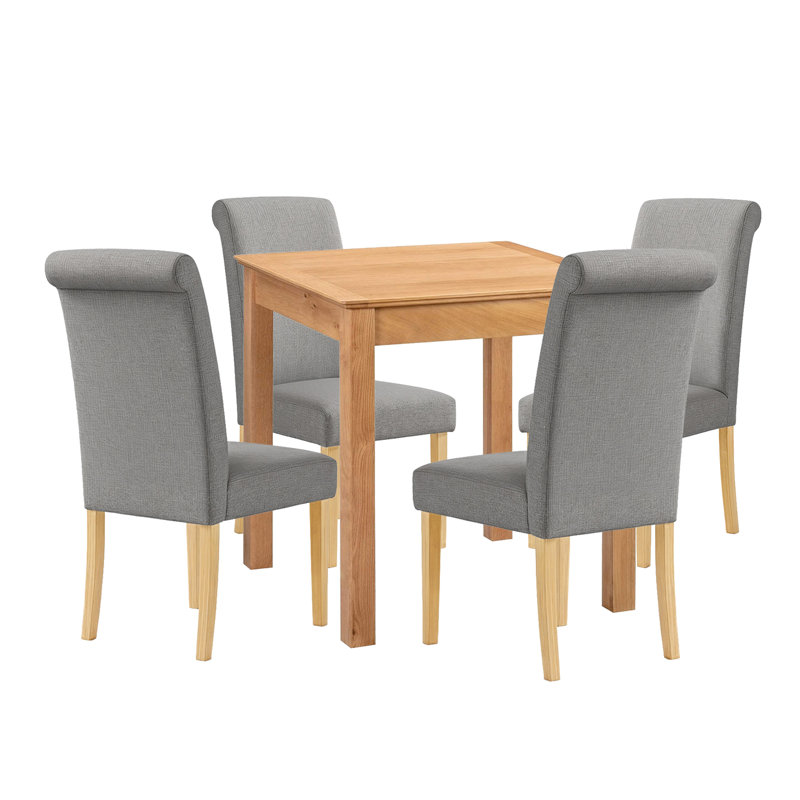 4 - Person Solid Oak Dining Set