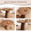 Table de salle à manger circulaire 43 pouces, table ronde minimaliste moderne, table de salle à manger en panneau de fibres à densité moyenne, poignée et deux paquets-1188592731