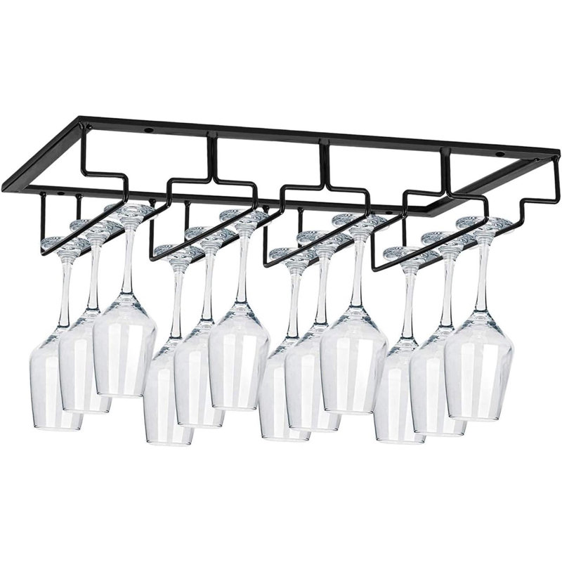 High Footed Cup Holder Under The Cabinet, 2.36" H x 8.9" W x 2.36" D