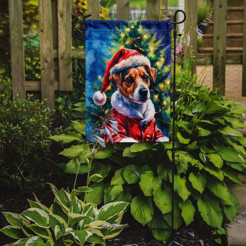Drapeau de jardin Doberman Pinscher, Jack Russell terrier