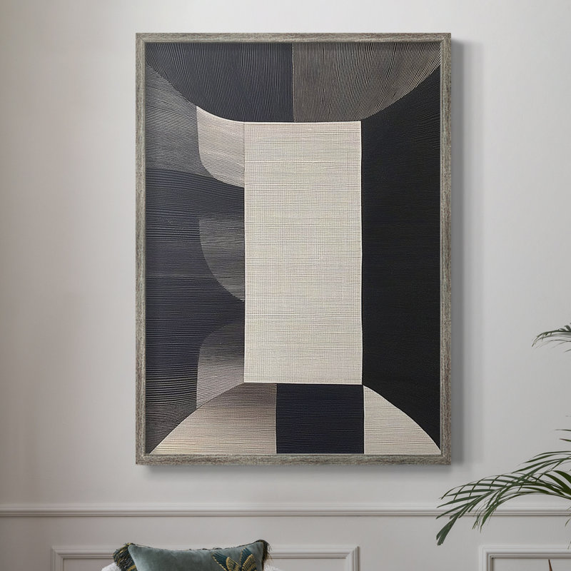 Série ABSTRACT DCLXV, reproduction encadrée - bois massif, H 30 po x l 24 po