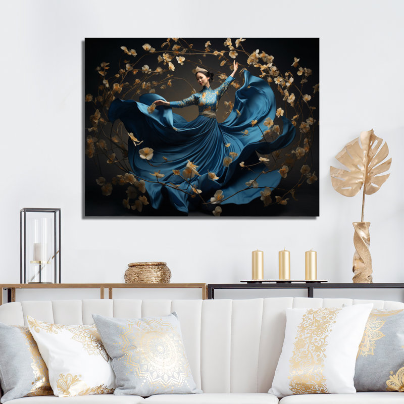 Elegant Rhythm Dancers I, H 30 po x l 40 po x P 1,5 po, Toile tendue