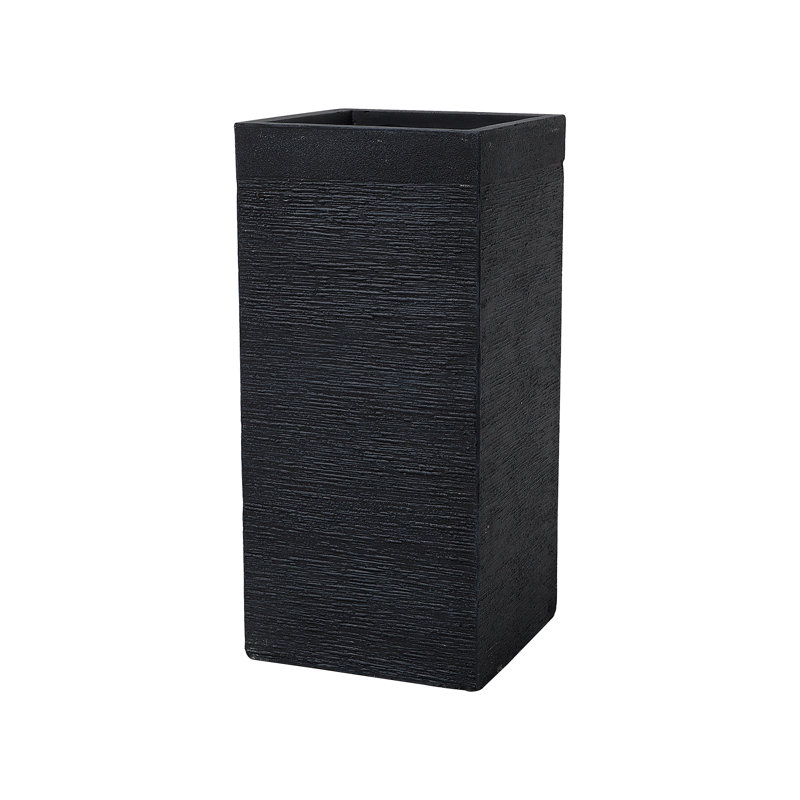 Adlai Pot Planter, 1, 70cm H x 33cm W x 33cm D, Black