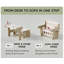 Table et chaise pour enfants 2-en-1-2037406584