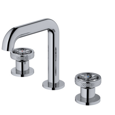 Widespread 2-handle Bathroom Faucet with Drain Assembly