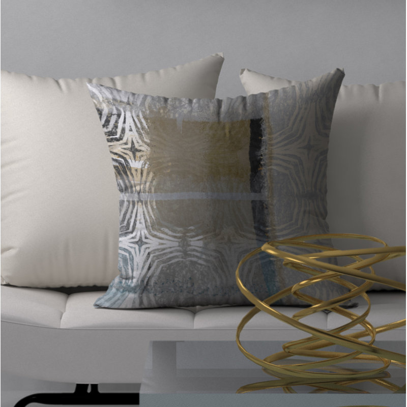Geometric Reversible Throw Pillow, 20" x 20"