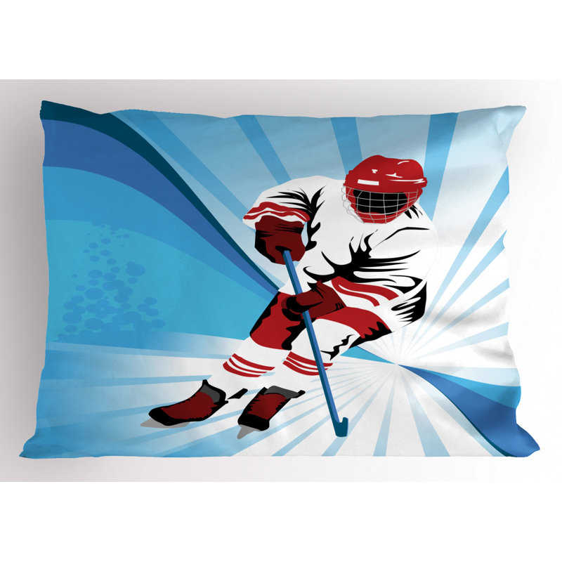 Hockey Polyester Sham Set, Twin