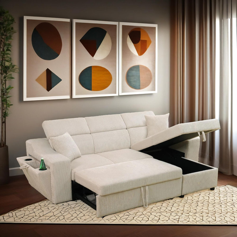 Ensemble de canapé-lit extensible 3 pièces Softland