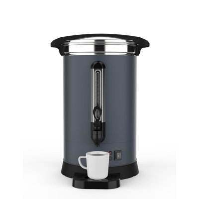 Fast Brew Commercial Coffee Urn – 100 Cup Capacity Stainless Steel Beverage Dispenser – Double Wall Insulation, Easy to Clean, Ideal for Catering, Events, Parties – Durable Kitchen Serving Ware – 14L
