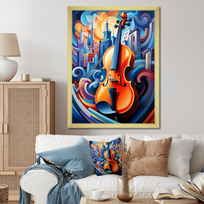 Elegant Violon Music Harmony II - musique, art mural