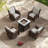 Rian Premium All-Weather Wicker 4 - Person Patio Conversation Set with Cushions