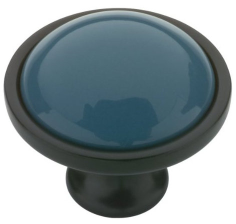 (5 Pack) 1-3/8 inch Ceramic Insert Knob (Set of 5) D. Lawless Hardware 