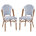 White/Navy Seat/Natural Frame