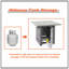 Table de foyer d'extérieur au gaz propane argenté durable 28 po 50000 BTU, tables de salle à manger d'extérieur avec foyer et roches de lave, table de foyer 2-en-1 pour cour / patio / balcon