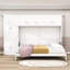 Grand lit escamotable avec armoires et tablettes-744427619