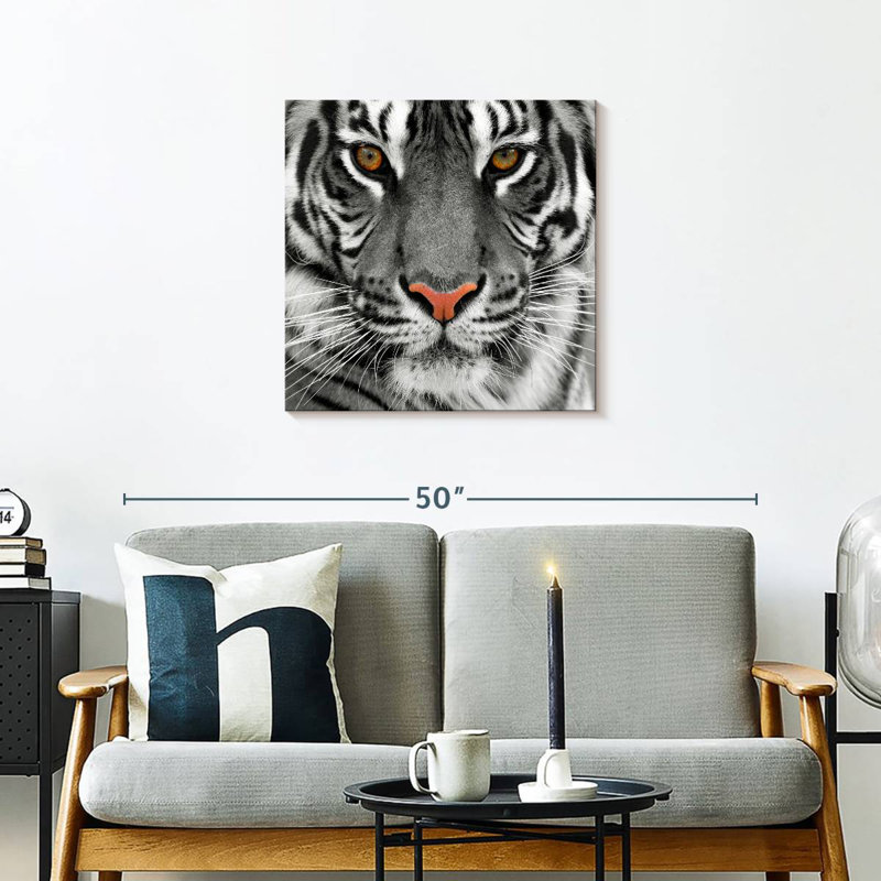 Brampt regardant le tigre, H 24 po x l 24 po