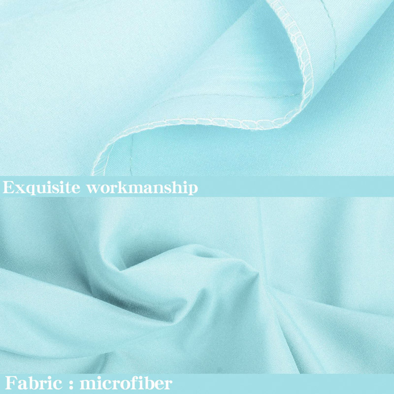 Luxe Microfiber Cover Body Pillow, Sky Blue