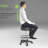 Karsson Luxton Ergonomic Rolling Stool-Double Padding-Memory Foam Adjustable Spa Stool, Desk Stool