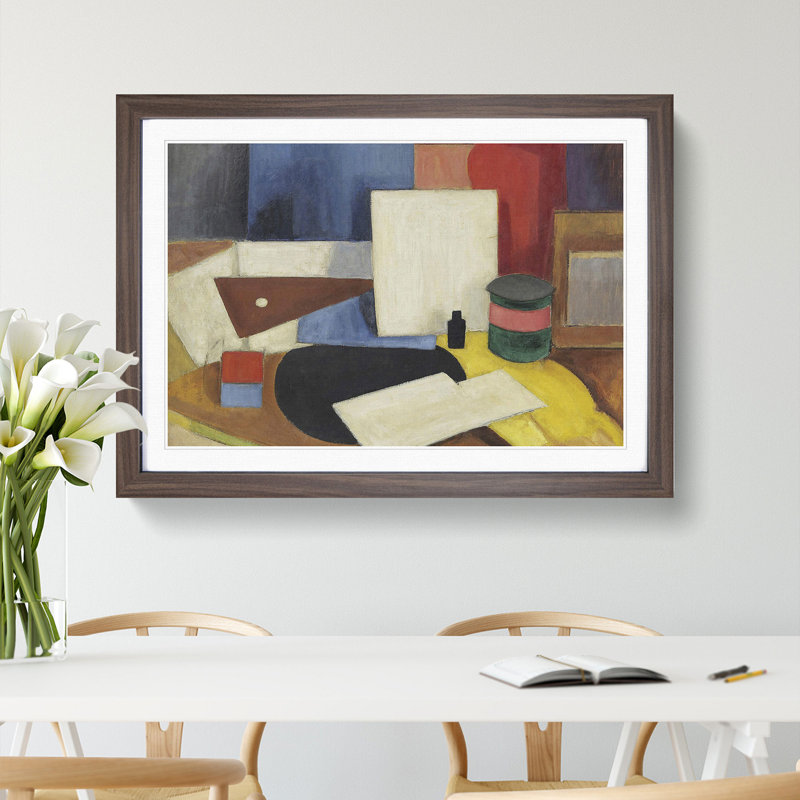 Still Life Vol.1 by Roger De La Fresnaye - Picture Frame Painting, 27cm H x 36cm W x 2cm D, Walnut