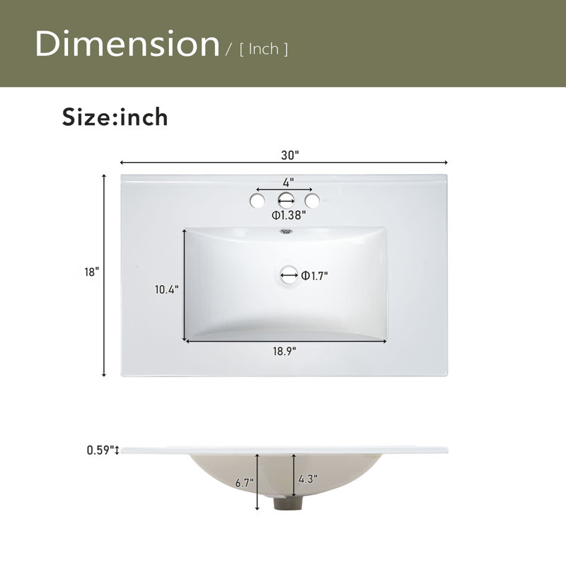 Ensemble de meuble-lavabo traditionnel 30 po, Noir