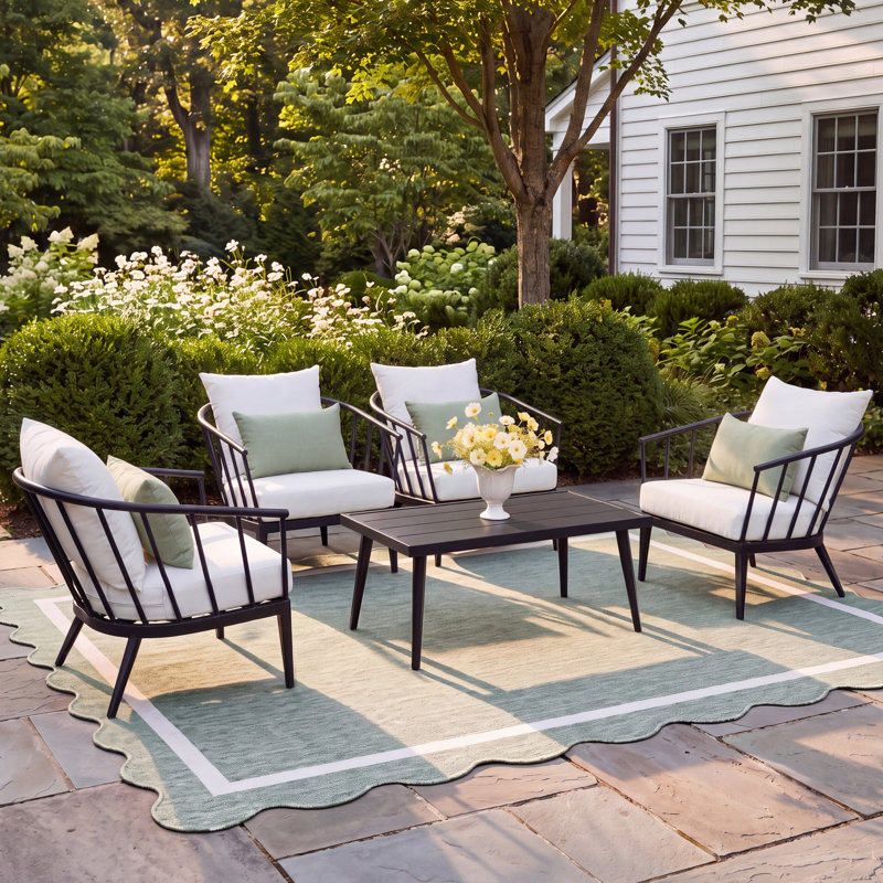 Serena 5 Pc Chat Set, 5 Pcs: Table, 4 Chairs