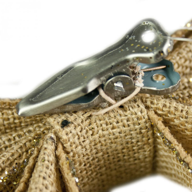 25cm Fabric Ribbon, Gold