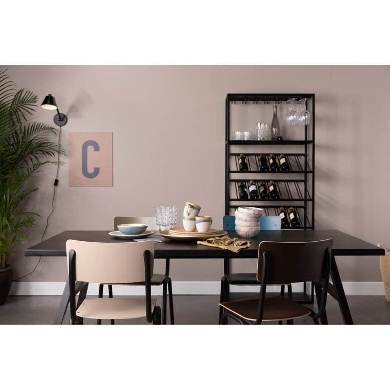 Chaise d'appoint empilable, Beige / noir