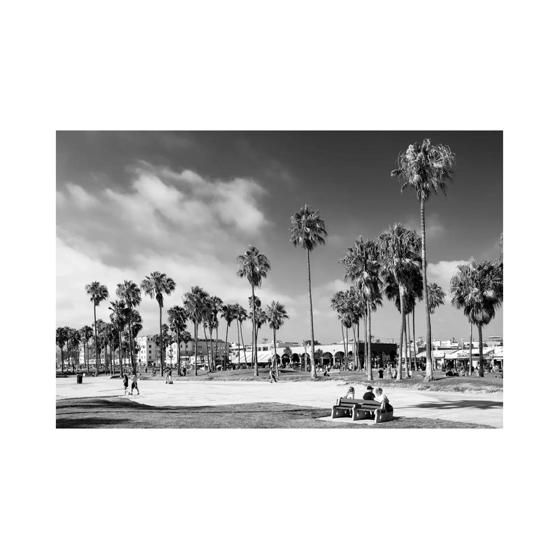 Black California Series - Summer At Venice Beach - Wrapped Canvas Print, 101.6 cm H x 66.04 cm W x 1.91 cm D