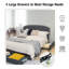 Loki Upholstered Drawers Platform Bed