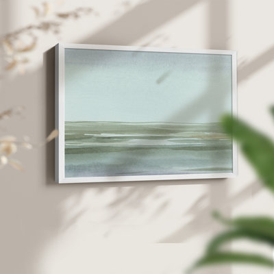 Aqua Reflections II -Framed Print - Restickable