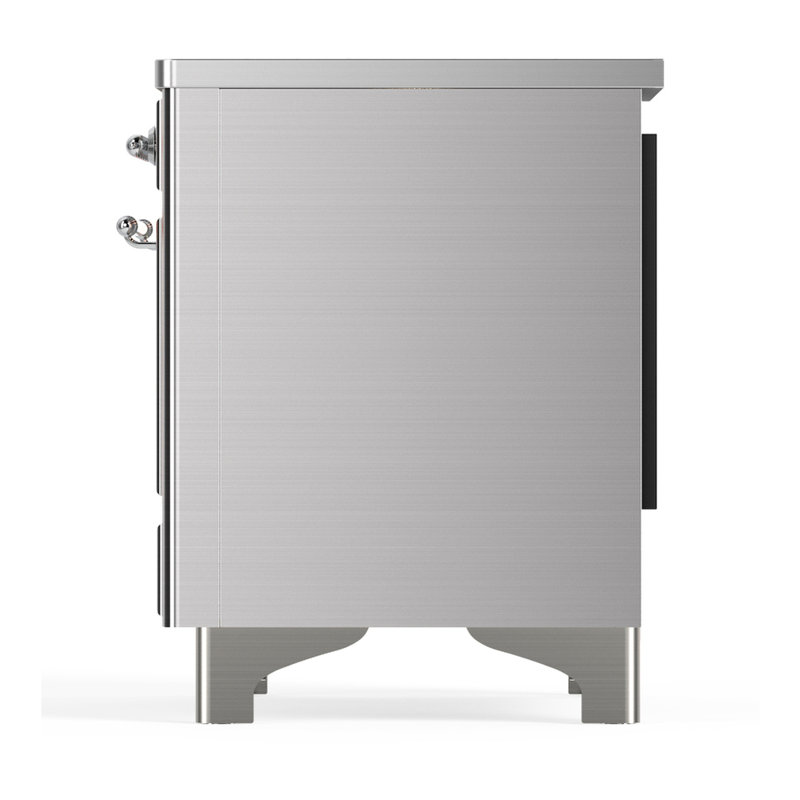 Majestic III Series 40 Inch Induction Range with 6 Induction Elements in Stainless Steel (Brass Trim), Stainless Steel
