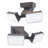 LED Dusk-to-Dawn Security Flood Light w Timer 2100 Lumens Wall or Eave Mount White-96904960