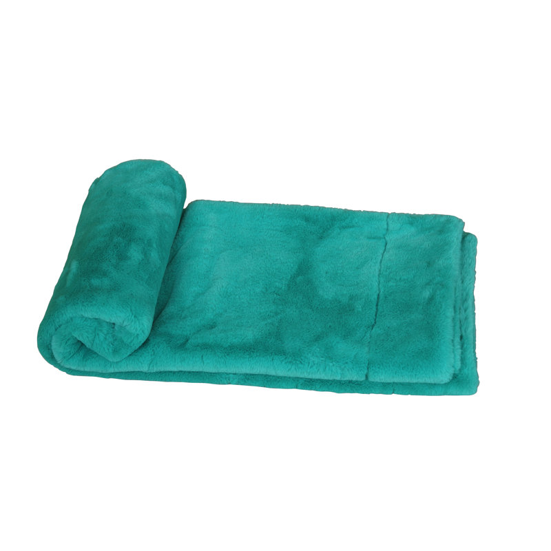 Knitted Throw Blanket, Green
