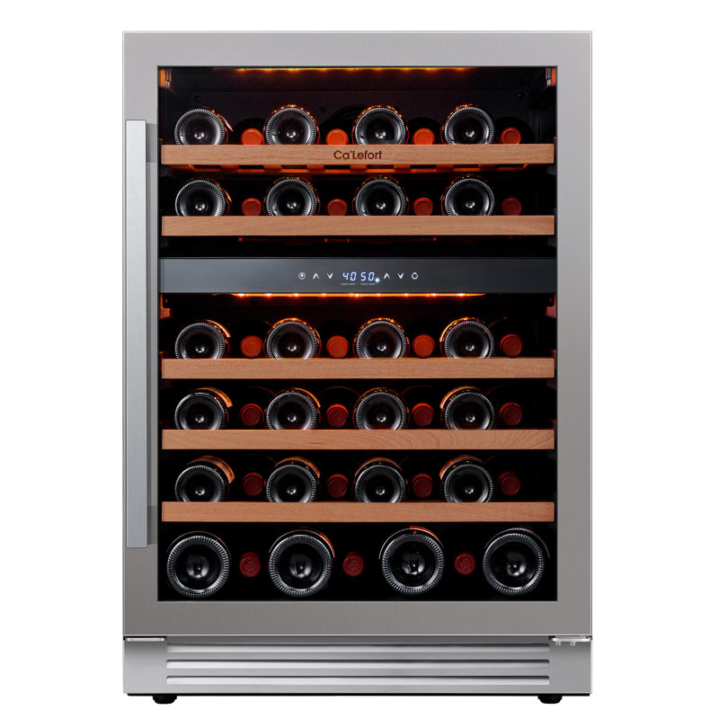 Refroidisseur à vin encastré ou autoportant de 24 po avec porte en verre réversible 24 po Ca'lefort