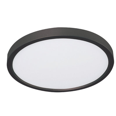 757B124DACAA48DE885726E3AEC5EFA5 Lenwood Round 8 In. LED Flush Mount Black 120v, 27/30/35/40/50k