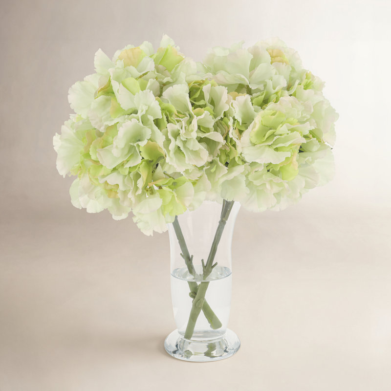 Addison Faux Hydrangea Stems, Green
