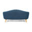 Lit pour chien bleu marine avec style Mid-Century moderne, coussin et pieds en bois de bouleau, lit de style assemblage, bleu, digne de confiance requis