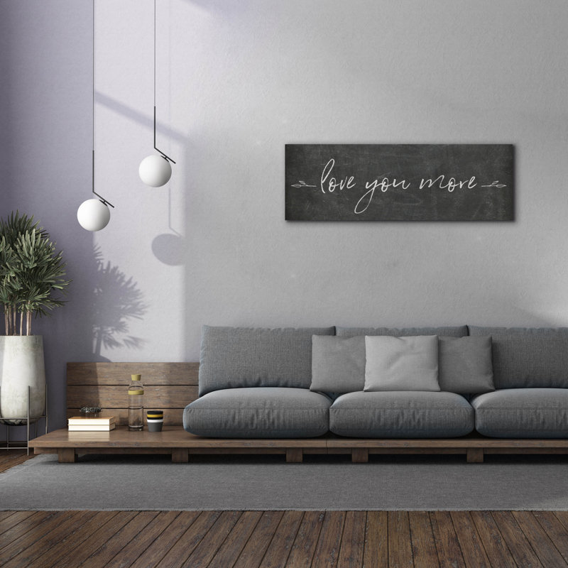 «Epic Graffiti» «Love You More» par Sarah Adams, art mural sur toile, H 20 po x l 60 po