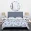 Ensemble de housse de couette brillante eucalyptus floral i mid-century-40702300