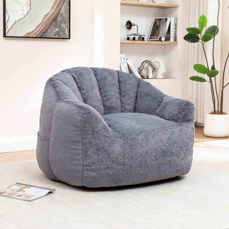 Fauteuil à billes géant, rembourrage en mousse à haute densité, adapté à la détente à la plage et à la lecture en plein air, mousse, utilisation durable