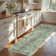 Insect and Plant Vertical Striped Textured Washable Area Rug - Nature-Inspired Carpet for Living Room, Bedroom, or Office