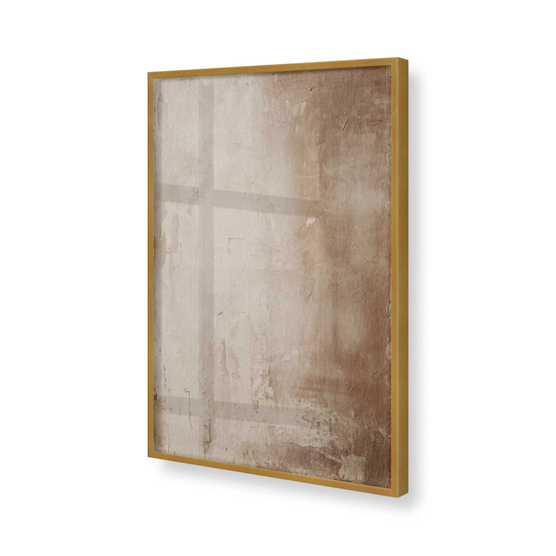Fresco's Silent Tale II, Cadre simple en or poli, H 21,25 po x l 17,25 po