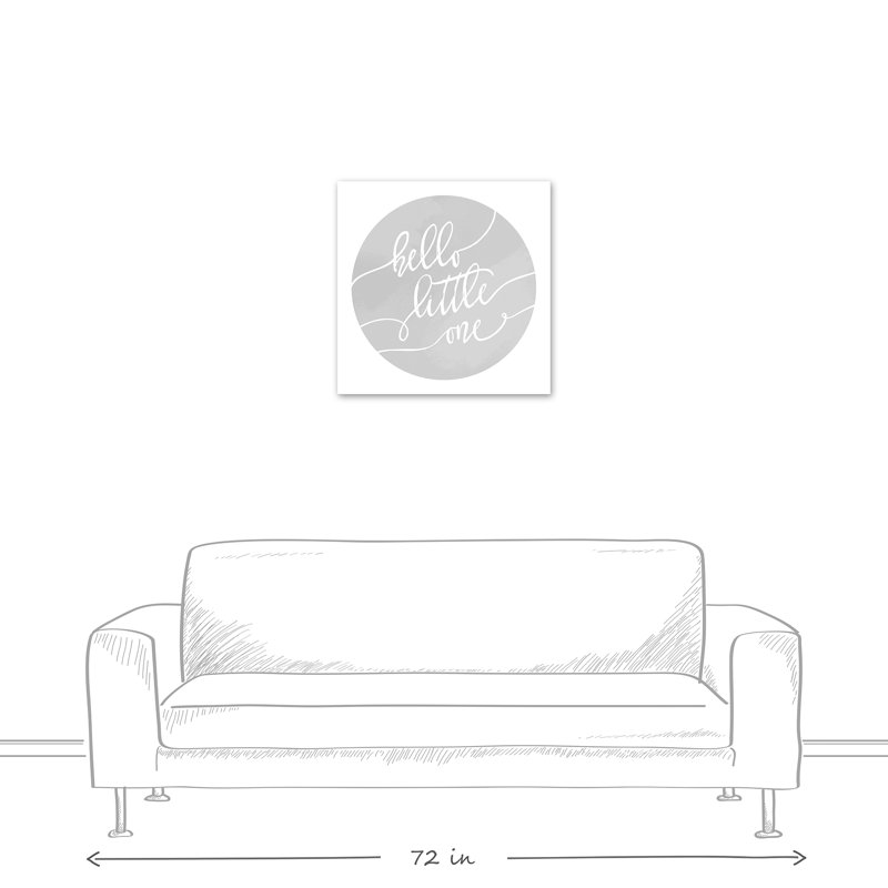 Art sur toile hello little one Algernon, H 24 po x l 24 po x P 1,25 po